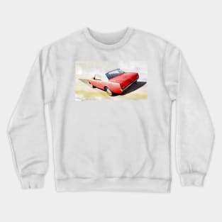 Vintage american muscle car in watercolor Crewneck Sweatshirt